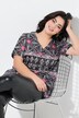 T-shirt, comfort fit, allover print, half sleeve