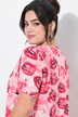 T-shirt coupe Comfort Fit, motif bouches envoyant des baisers