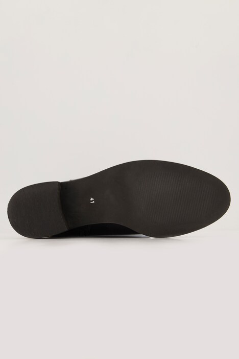 Lederstiefel, XL-Stretch-Schaft, Reißverschluss, Weite H