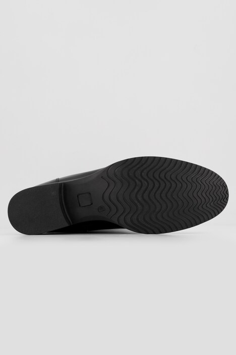 Lederstiefel, XL-Schaft, Stretcheinsatz, Weite H