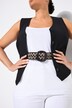 Ceinture bicolore. Aspect macramé