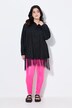 Blouse, straight fit, long fringes