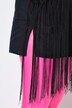 Blouse, straight fit, long fringes