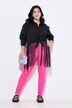 Blouse, straight fit, long fringes