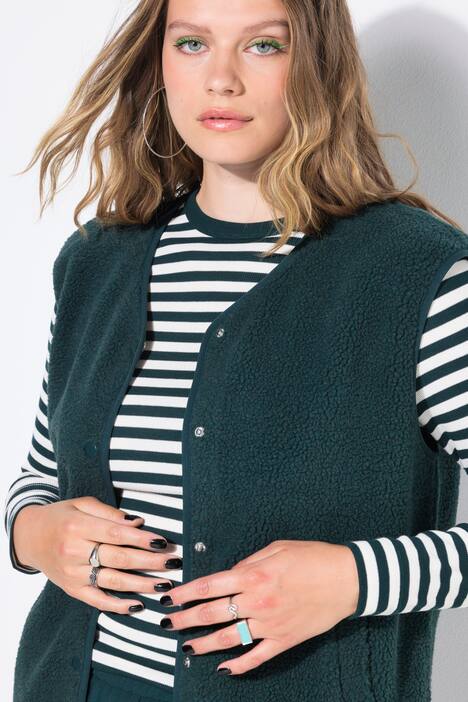 Cropped Teddy Vest