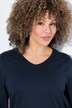 Sweatshirt, Streifen, A-Linie, V-Ausschnitt, Langarm