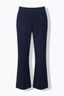 Pantalon en jersey motif jacquard, jambe droite et large, taille élastique