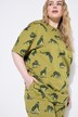 Pigiama corto dal taglio oversize con leopardi