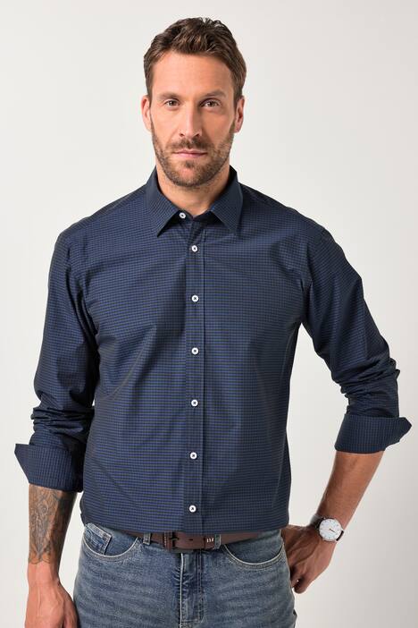 JP 1880 Karohemd, Langarm, Kentkragen, Modern Fit, bis 8 XL