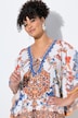 Caftán tipo blusa, Loose Fit, estampado por toda la prenda