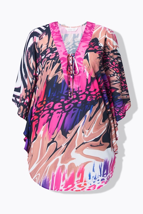 Blouse esprit caftan, coupe Loose Fit et imprimé all-over