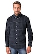 Manšestrová kostkovaná košile JP1880, dlouhé rukávy, límeček s knoflíky, Modern střih, do 8XL