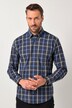 JP 1880 ternet skjorte, langærmet, kentkrave, moderne pasform, op til 8XL