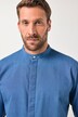 JP1880 denim overhemd, lange mouwen, opstaande kraag, Modern-Fit, tot 8XL