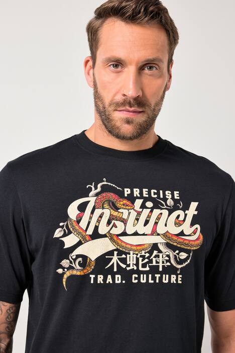 JP1880, T-shirt, korte mouwen, borstprint, tot 8XL