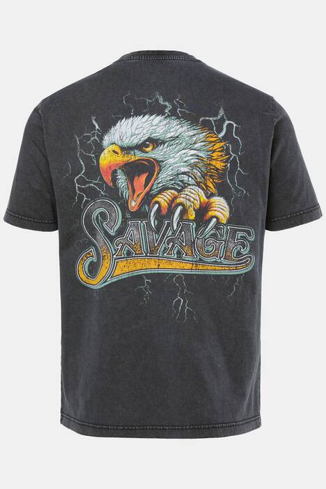 JP1880 T-Shirt, Halbarm, Rückenprint, Vintage Look, bis 8 XL