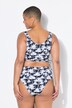 Bikinislip, hoge taille, palmenprint