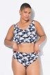 Bikinislip, hoge taille, palmenprint