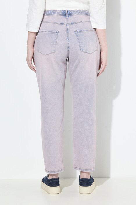 Boyfriend jeans, gekleurd denim, comfortabele stretch