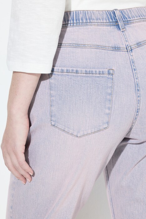 Boyfriend jeans, gekleurd denim, comfortabele stretch