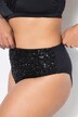 Sequined High Waisted Bikini Bottoms