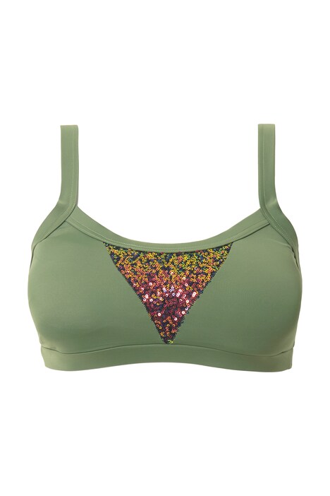 Bikiny top, měkké košíčky, flitry