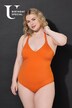 Costume da bagno con coppe morbide e laccetti sul retro
