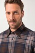 JP1880 Karo-Flanellhemd, Langarm, verdeckter Buttondown-Kragen, Modern Fit, bis 8 XL