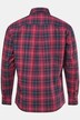 Chemise à carreaux JP 1880, manches longues et col à pointes boutonnée, coupe Modern Fit - jusqu'au 8 XL