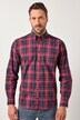 Chemise à carreaux JP 1880, manches longues et col à pointes boutonnée, coupe Modern Fit - jusqu'au 8 XL