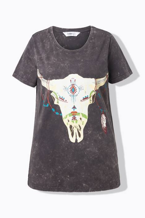 T-shirt, Comfort pasform, ko-kranie-print