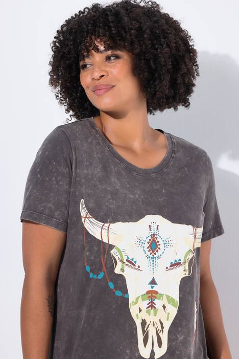 T-shirt, Comfort pasform, ko-kranie-print