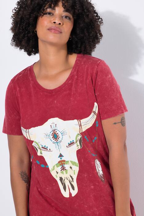 T-shirt, Comfort pasform, ko-kranie-print