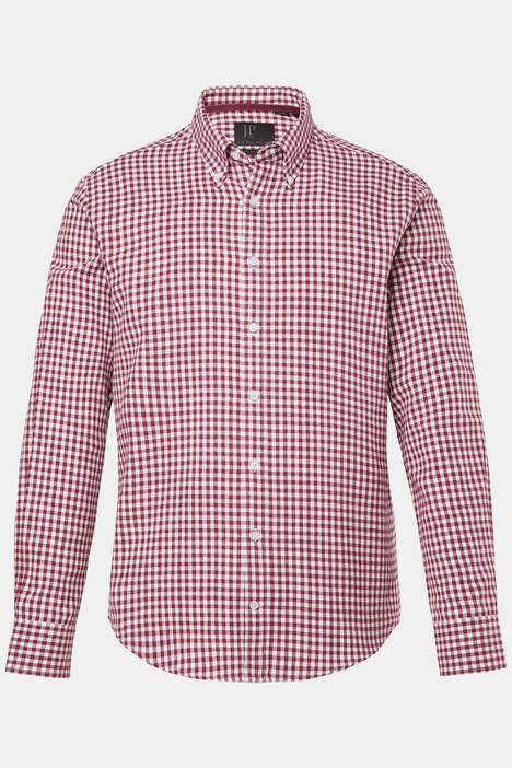 JP1880 geruit flanellen overhemd, lange mouwen, buttondown-kraag, Modern-Fit, tot 8XL