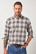 JP1880 Karo-Flanellhemd, Langarm, Buttondown-Kragen, Modern Fit, bis 8 XL