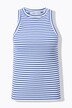 Tanktop, Slim Shape, Rippjersey, Ringel