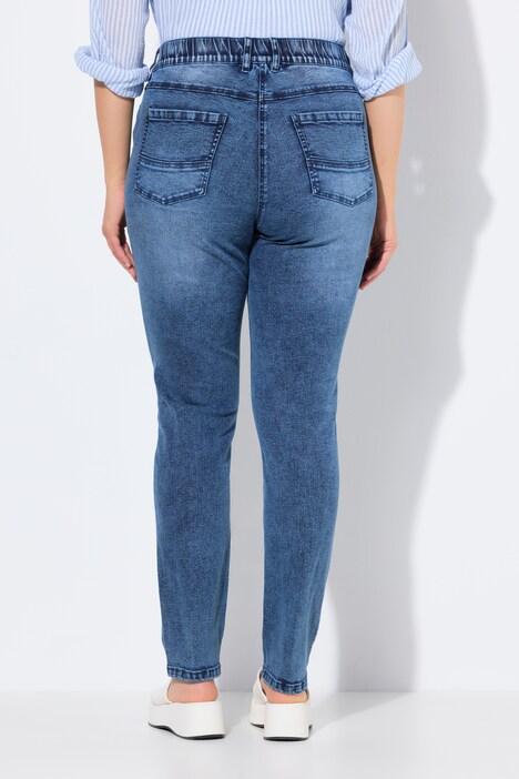 Pantalones vaqueros Sarah, flecos, pernera estrecha, material reciclado