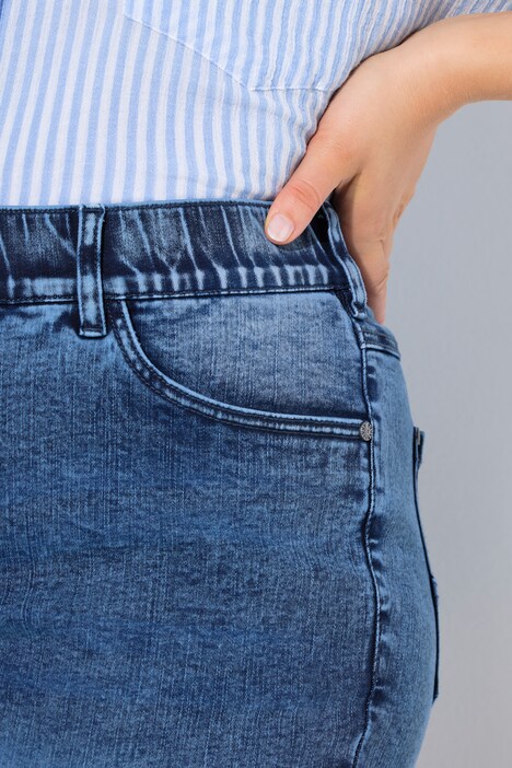 Pantalones vaqueros Sarah, flecos, pernera estrecha, material reciclado