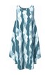 Šaty, vlnitý vzor, A střih, kulatý výstřih, bez rukávů