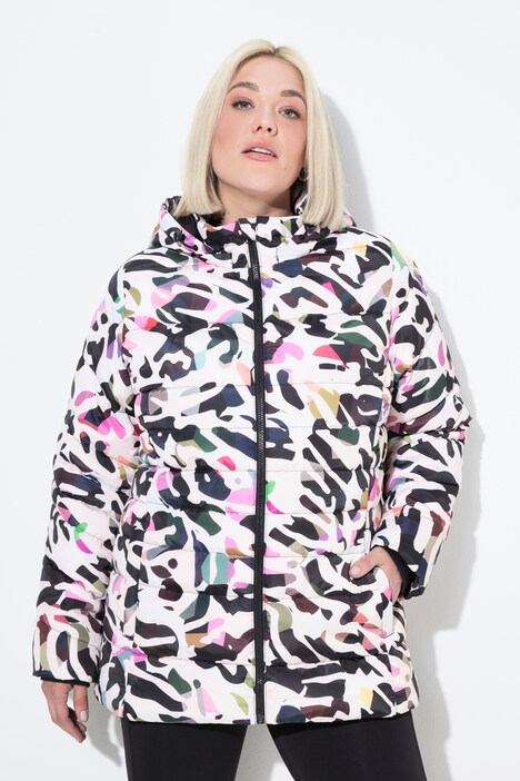 HYPRAR Steppjacke, wasserabweisend, Kapuze, recycelt