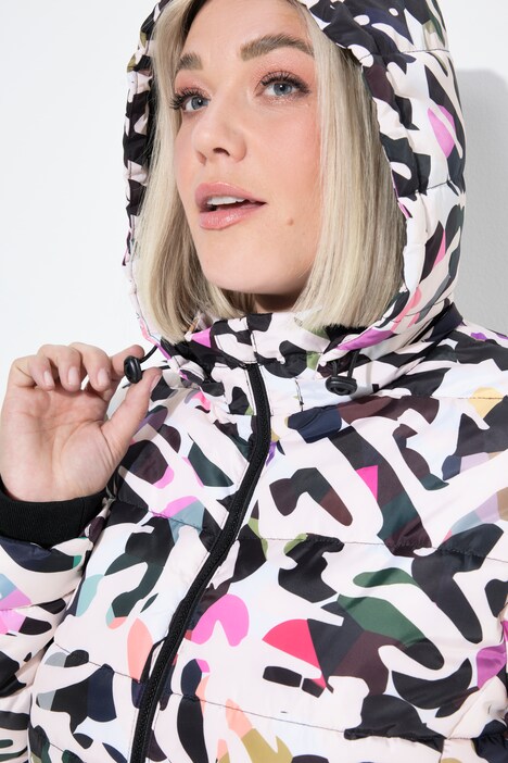 HYPRAR Steppjacke, wasserabweisend, Kapuze, recycelt