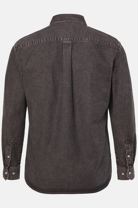 JP1880 color-denim overhemd FLEXNAMIC®, lange mouwen, kentkraag, Modern-Fit, tot 8XL
