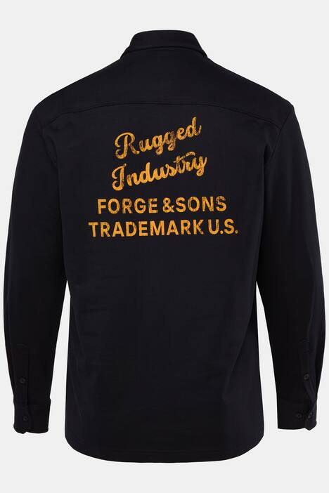 JP1880 Sweathemd, Workwear, Langarm, Modern Fit, Kentkragen, Rückenprint, bis 8 XL