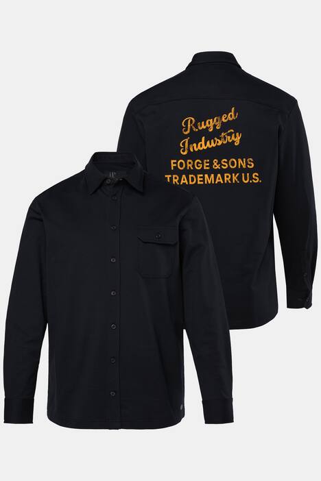 JP1880 Sweathemd, Workwear, Langarm, Modern Fit, Kentkragen, Rückenprint, bis 8 XL