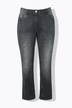 Boyfriend jeans in denim elasticizzato con rivetti