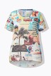 T-Shirt, A-form, palme-mønster
