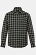 Chemise JP 1880 en flanelle à carreaux, manches longues et col Kent, coupe Modern Fit - jusqu'au 8 