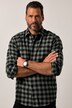 Chemise JP 1880 en flanelle à carreaux, manches longues et col Kent, coupe Modern Fit - jusqu'au 8 