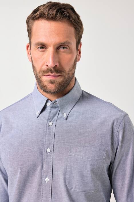 JP1880 Oxford-overhemd FLEXNAMIC®, lange mouwen, buttondown-kraag, Modern-Fit, tot 8XL