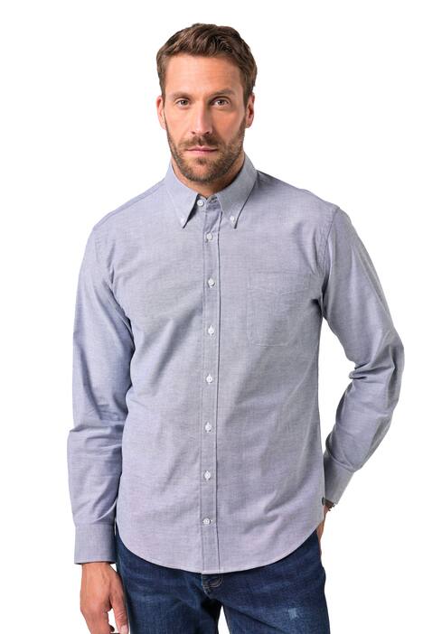 Oxford košile FLEXNAMIC®, dlouhé rukávy, límeček s knoflíky, Modern střih, do 8XL